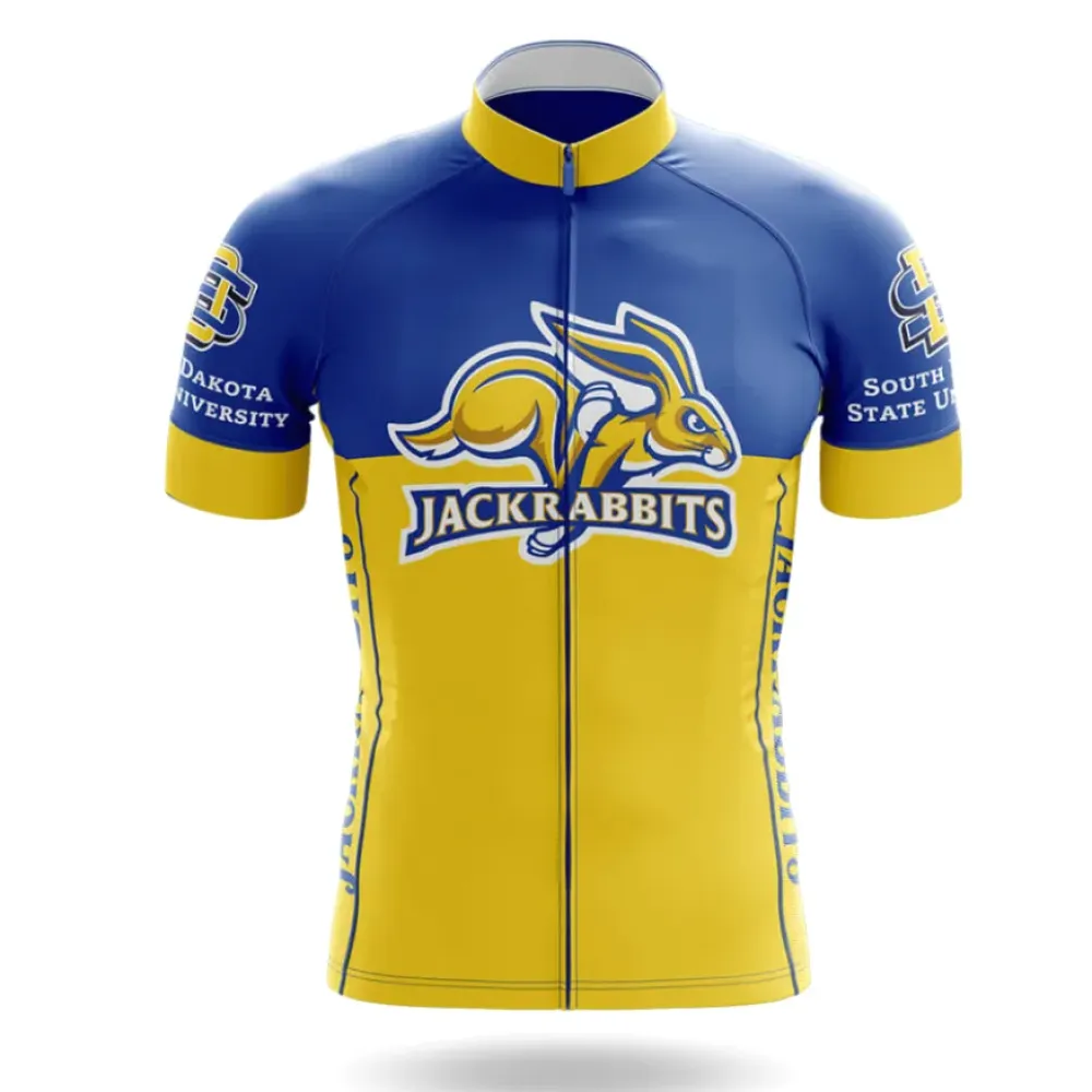 South Dakota State University Cycling Jersey Ver.2 Jackrabbits Blue/Yellow/Gold