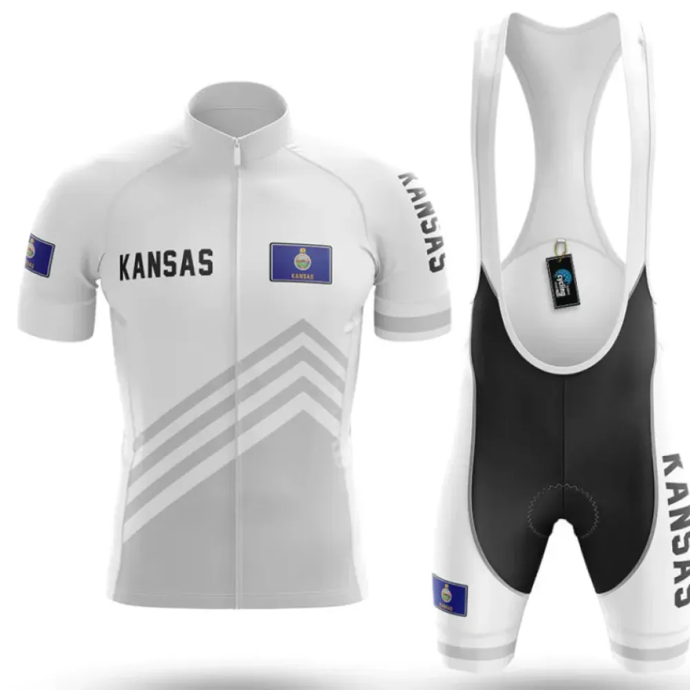 Kansas S4 Cycling Kit Full Set White/Black/Grey