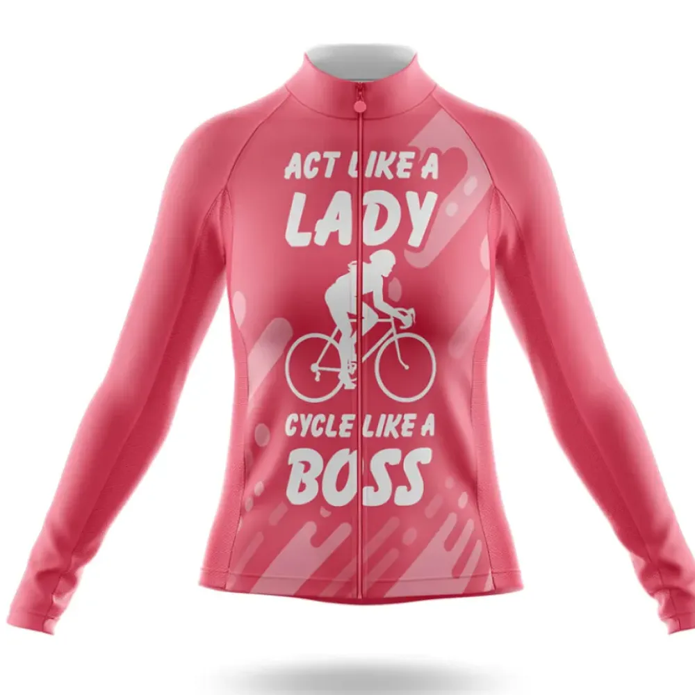Lady V5 Act Like a Lady, Cycle Like a Boss Pink/White/Grey