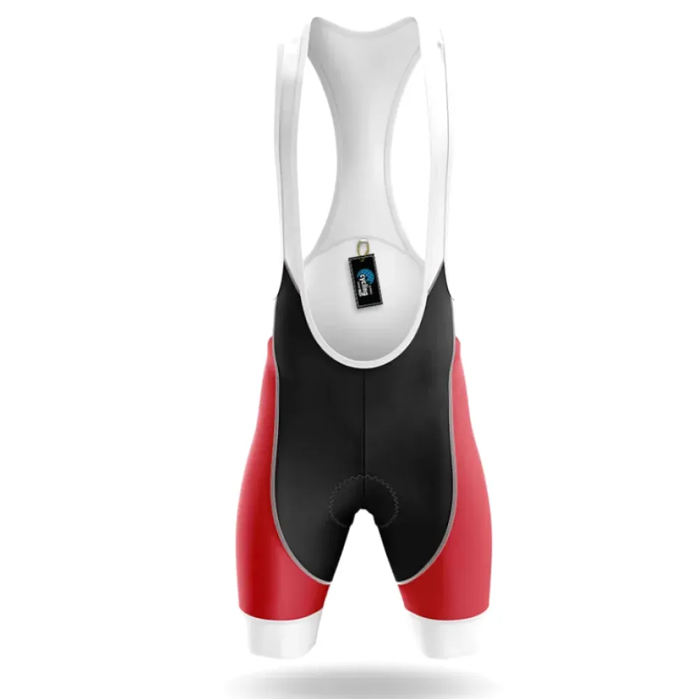 USA Ride Cycling Bibs Breathable Red/Black/White