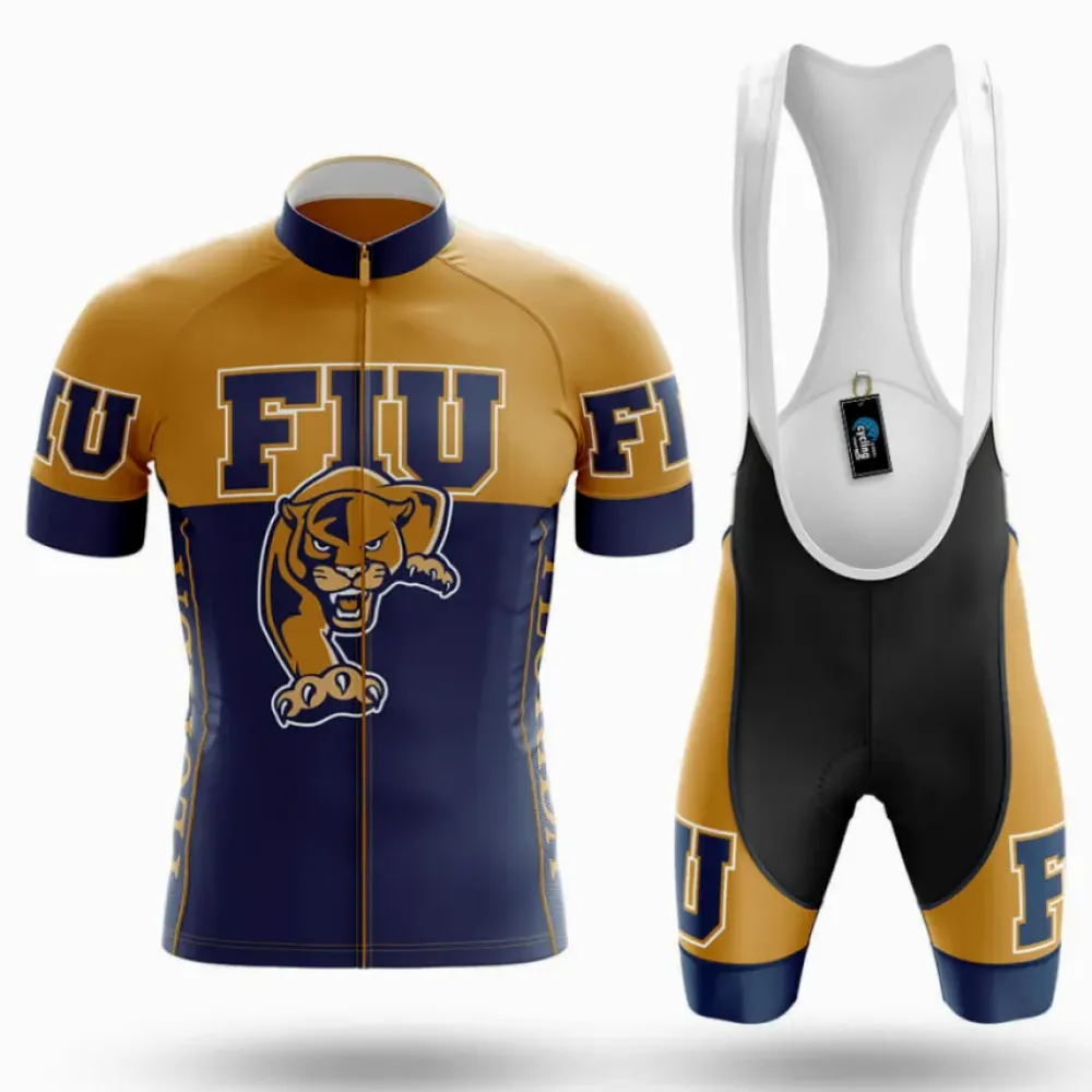 Florida International University Cycling Kit Full Set Ver.2 Feature Navy/Gold/White