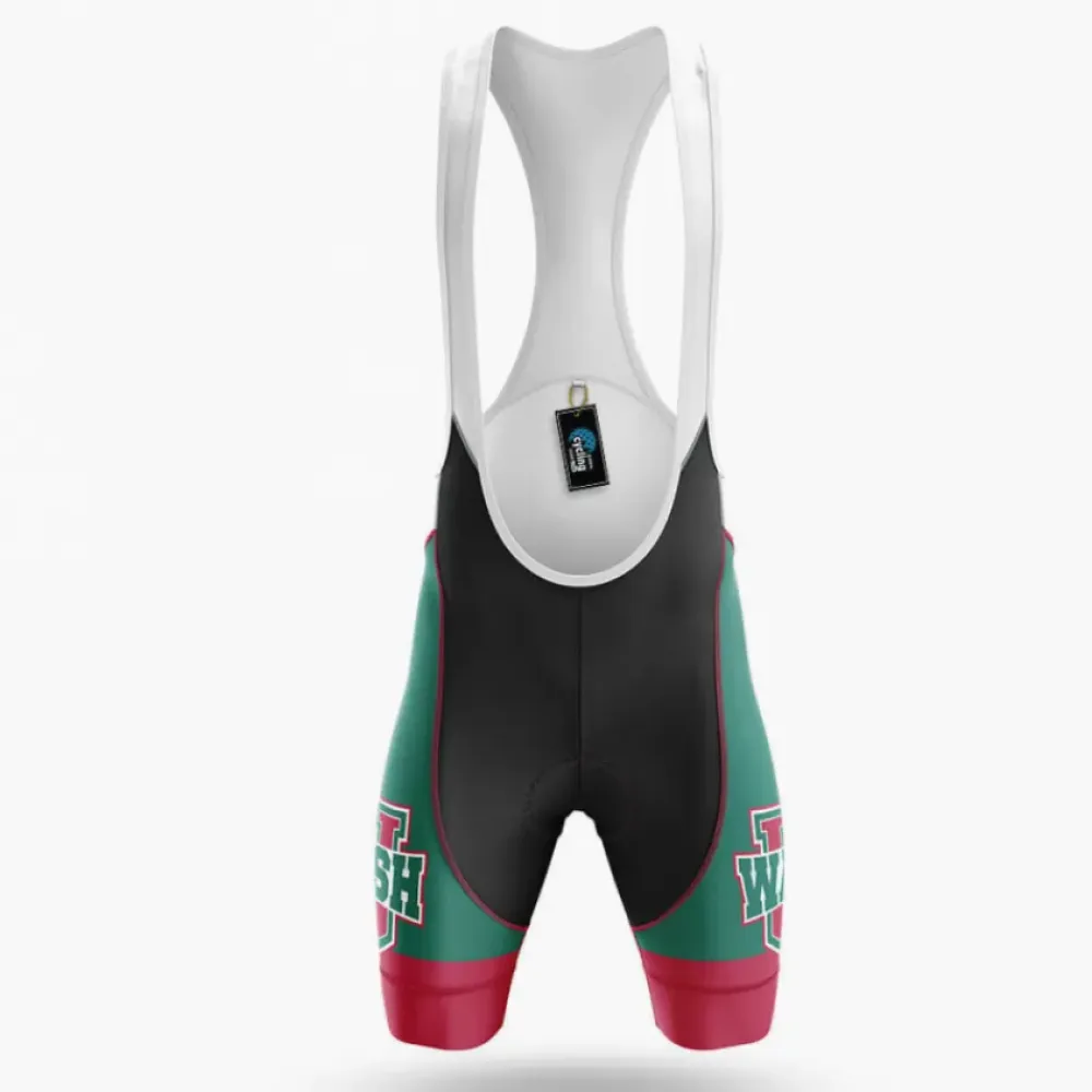 Washington University in St. Louis Cycling Bibs Comfortable Teal/Red/Black