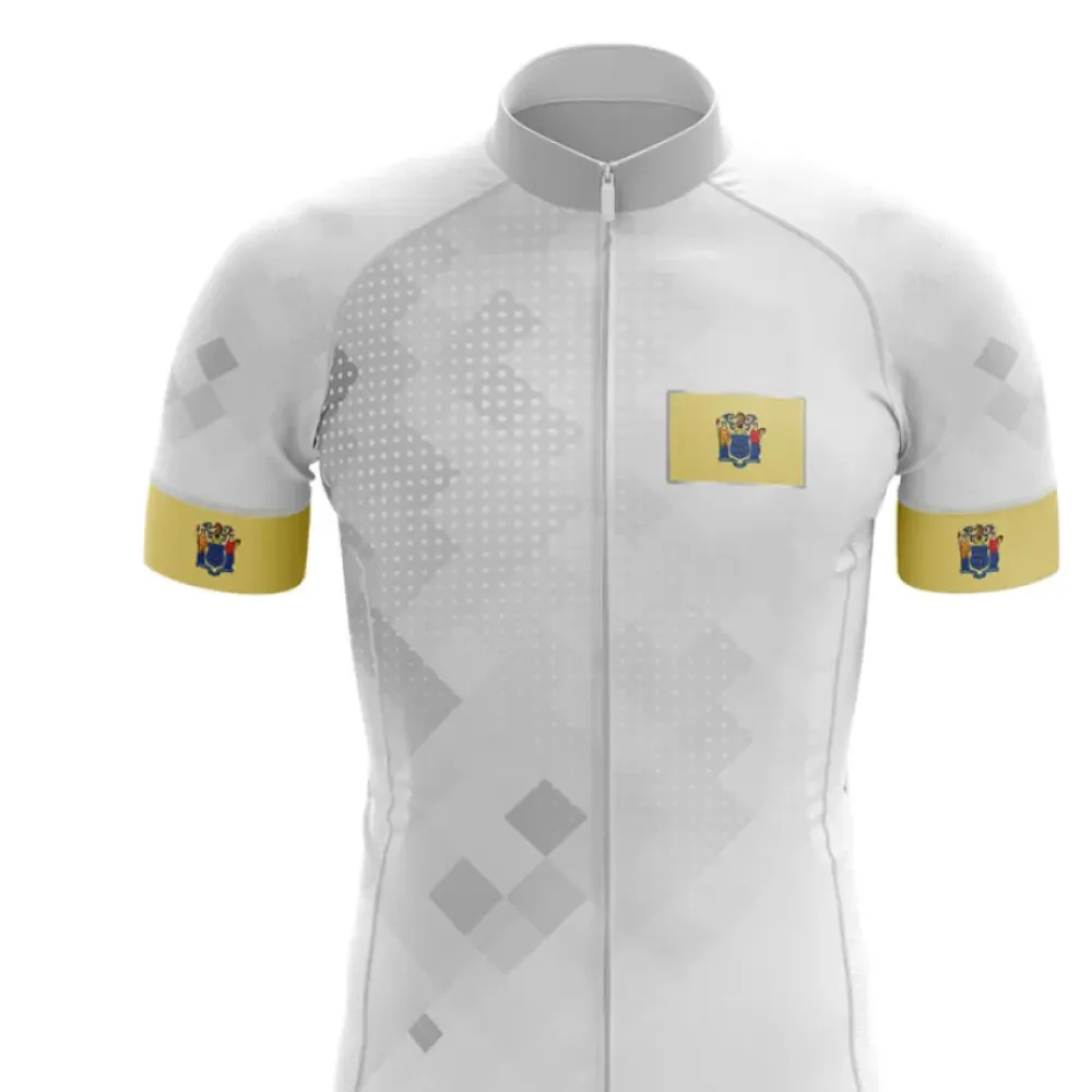 New Jersey Cycling Jersey Ver.2 Elegant White/Gold/Silver