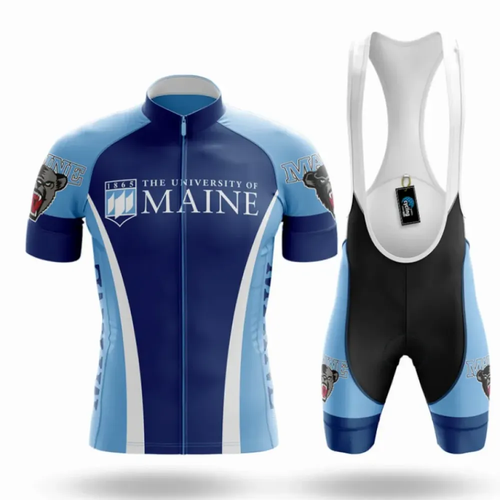 University of Maine Cycling Kit Full Set Blue/White/Navy