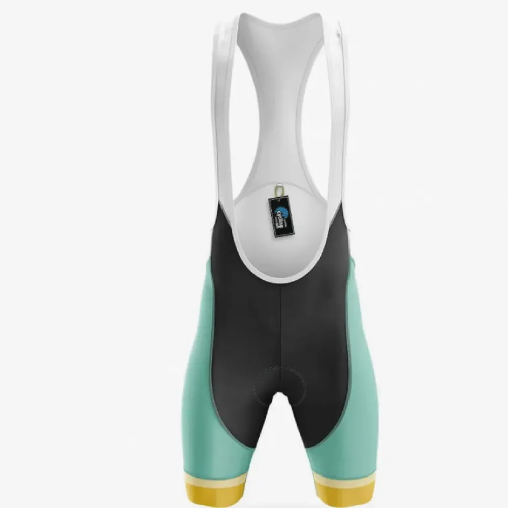Cycling Bibs Beer O'clock Mint/Gold/Black