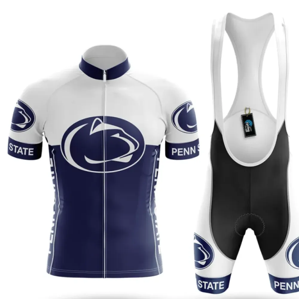 Pennsylvania State University Cycling Kit Full Set Ver.2 Navy/White/Blue