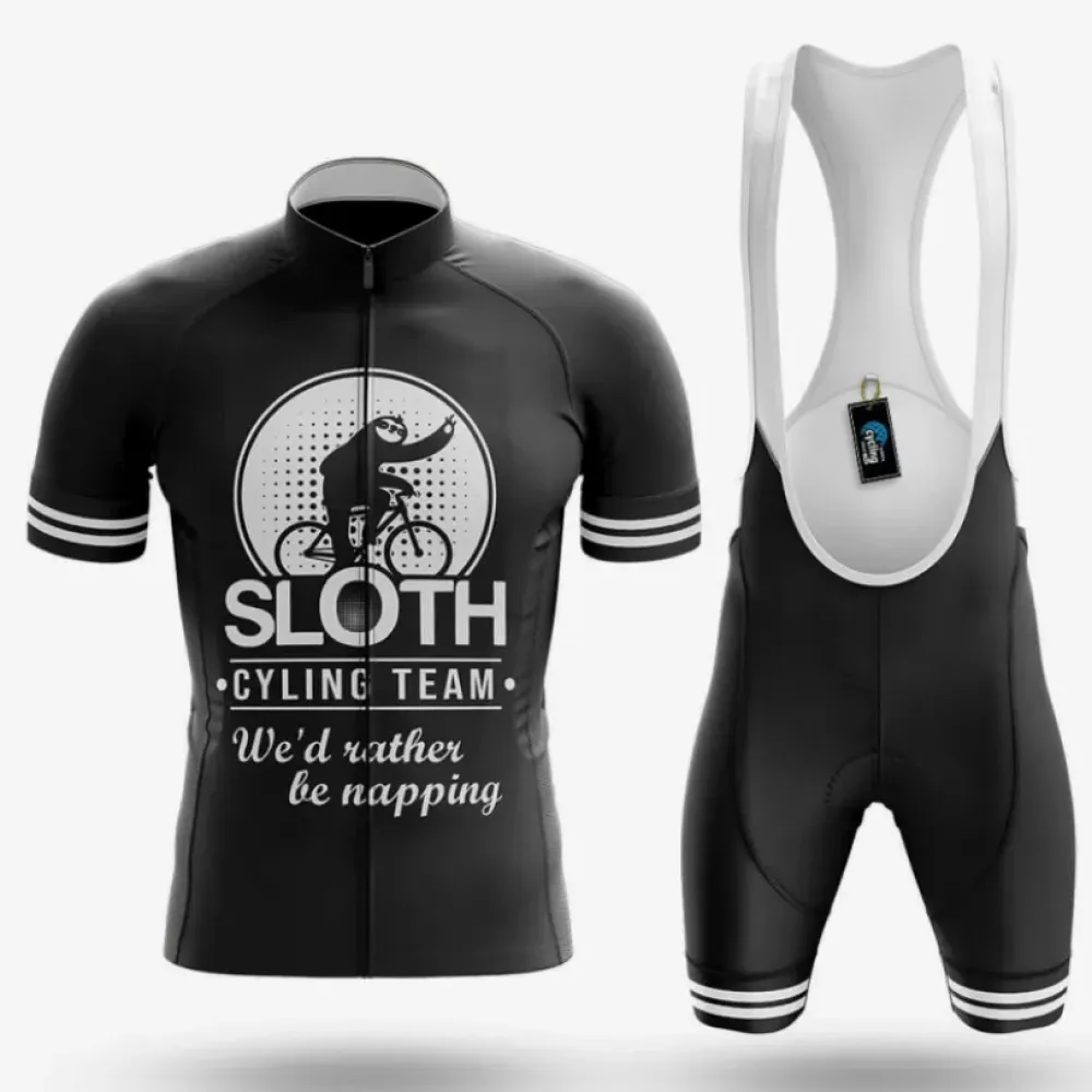 Sloth Cycling Team Napping Black/White/Grey