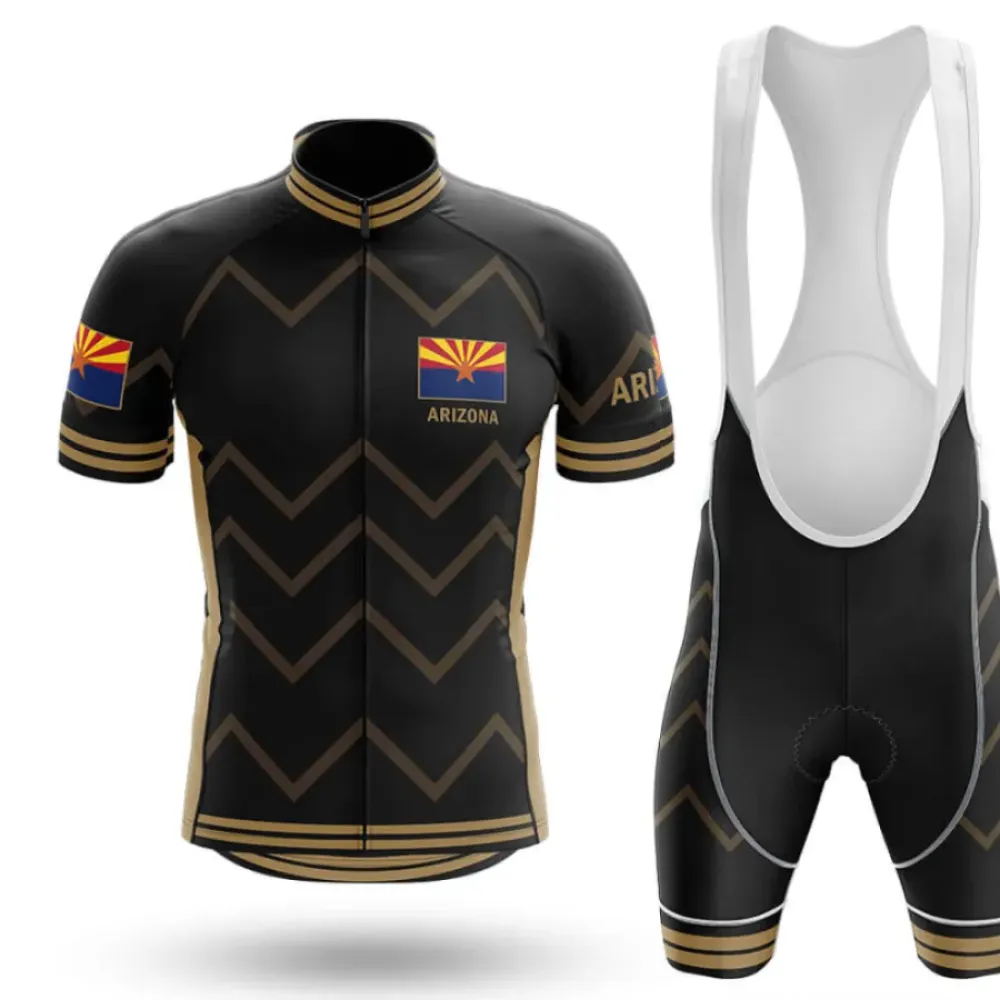 Arizona V17 Cycling Kit Full Set Black/Gold/White