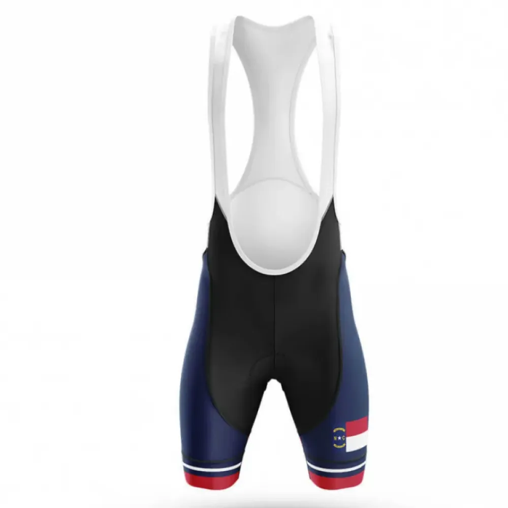 North Carolina V19 Cycling Bibs Comfortable Navy/Red/White