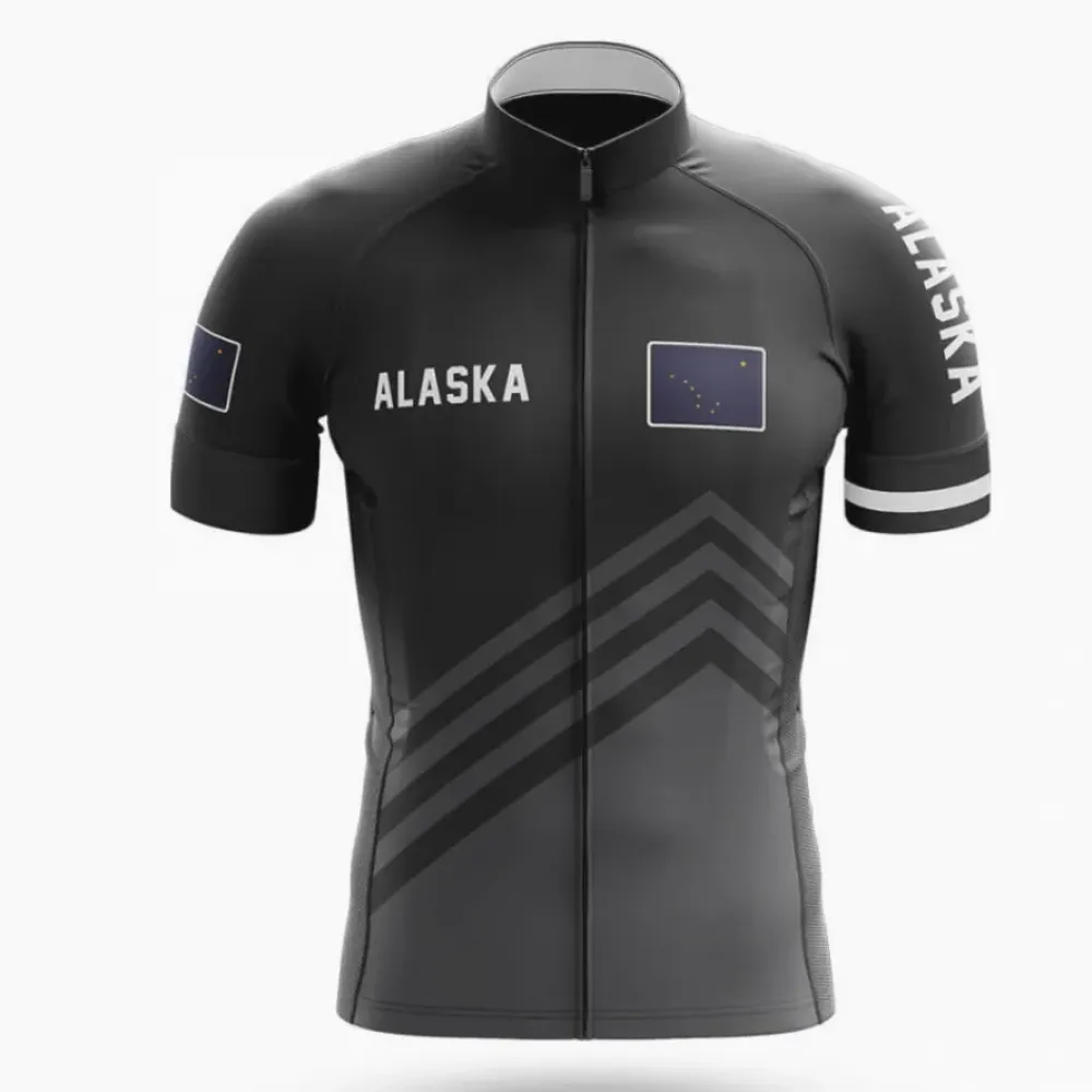 Alaska S4 Cycling Jersey Black/Gray/White