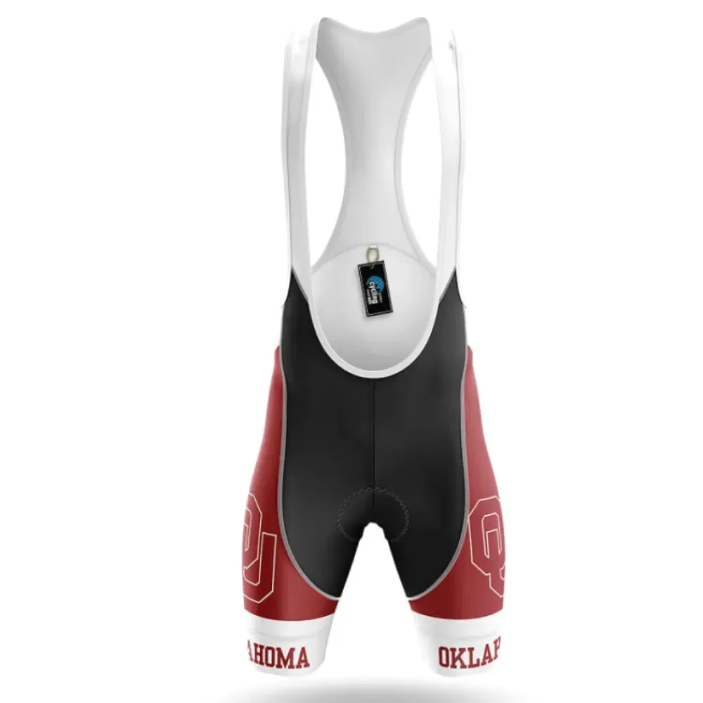 University of Oklahoma Cycling Bibs Comfortable Black/Red/White