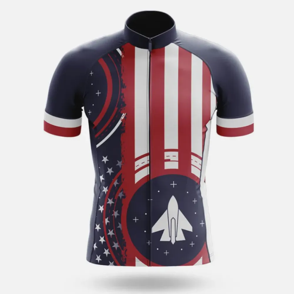 American Air Force Cycling Jersey Navy/Red/White