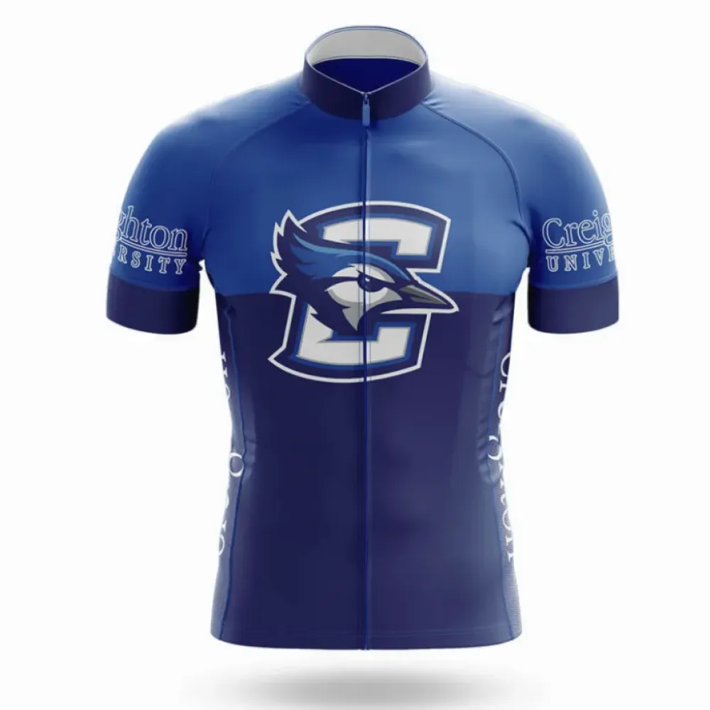Creighton University Cycling Jersey Crest Blue/White/Grey
