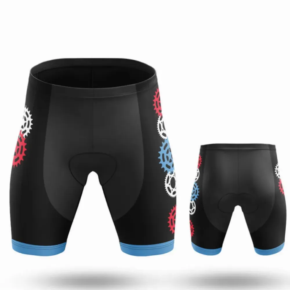 Bike Gears Cycling Kit Gears Black/Blue/Red