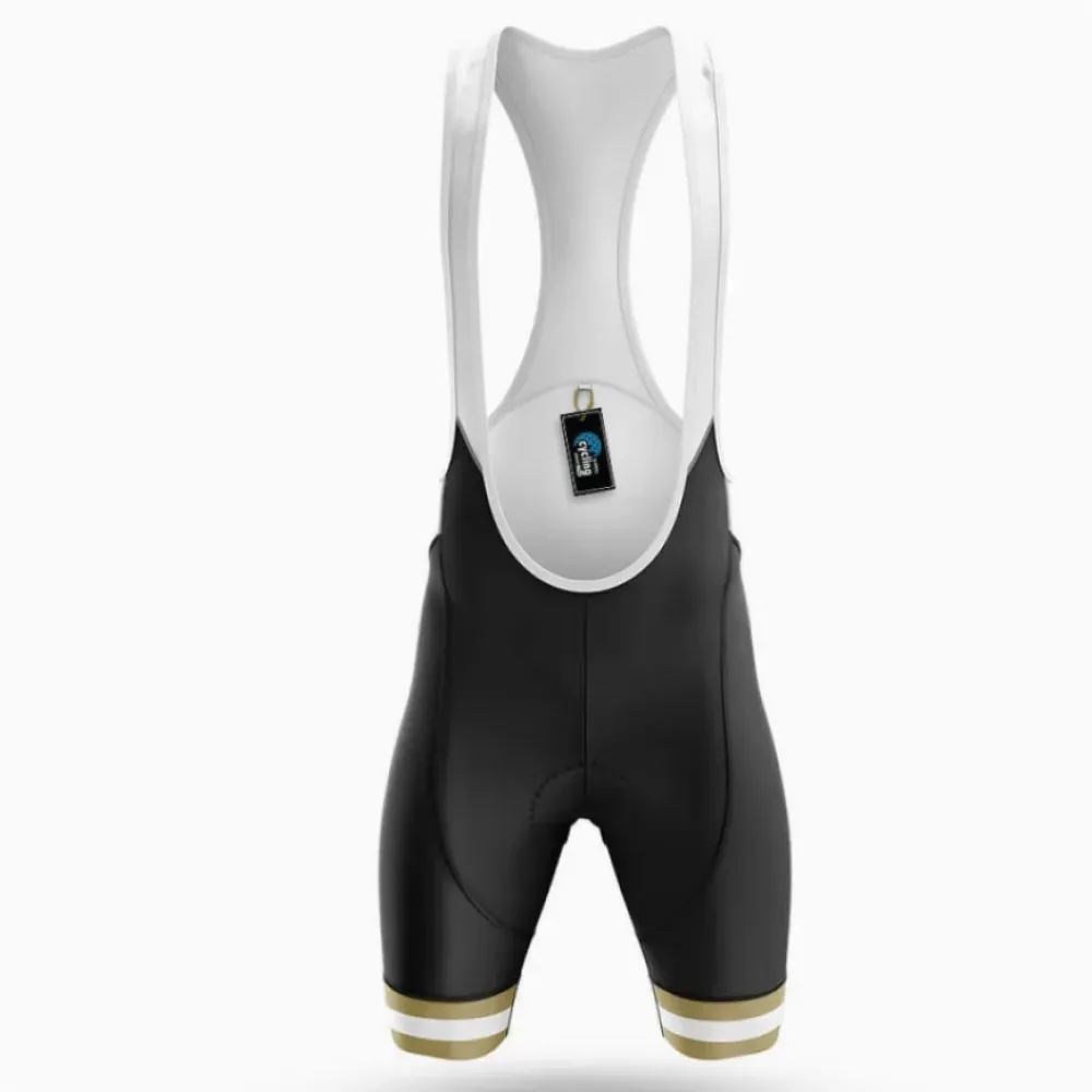 Central Florida Knights Cycling Bibs White/Black/Gold