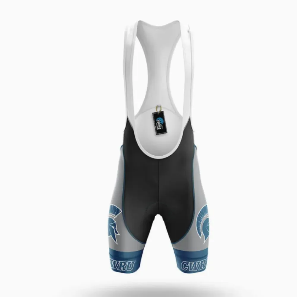 Case Western Reserve University Cycling Bibs Comfortable White/Black/Grey