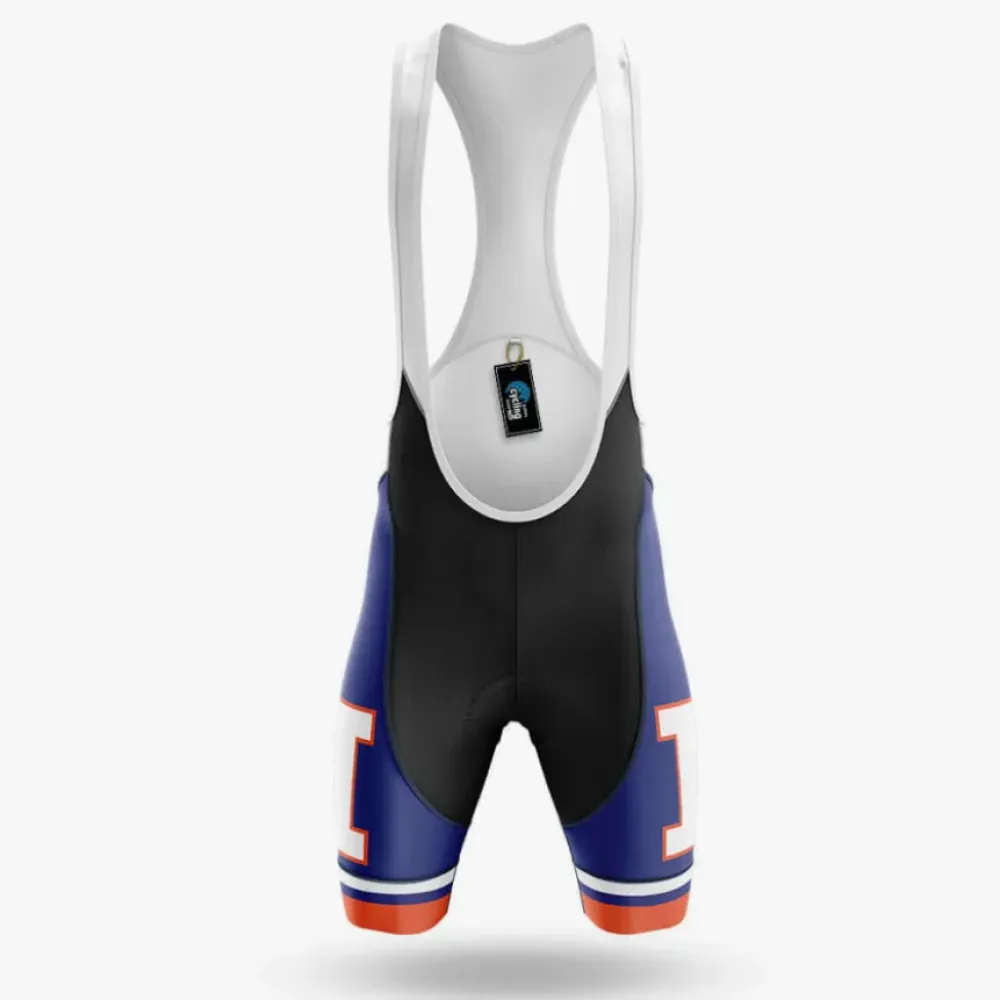 Illini Cycling Bibs Breathable Blue/White/Orange
