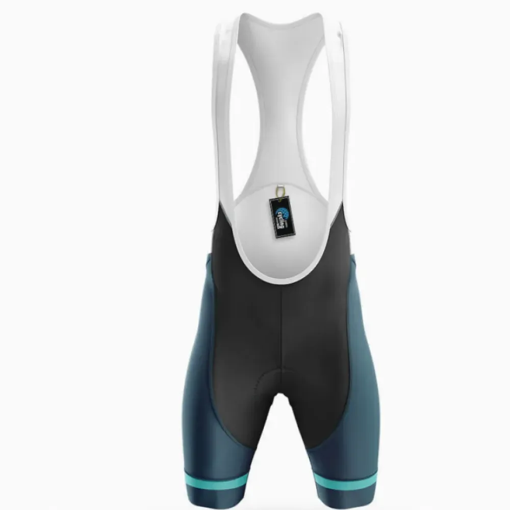 Cycling Bibs Comfortable Teal/White/Black