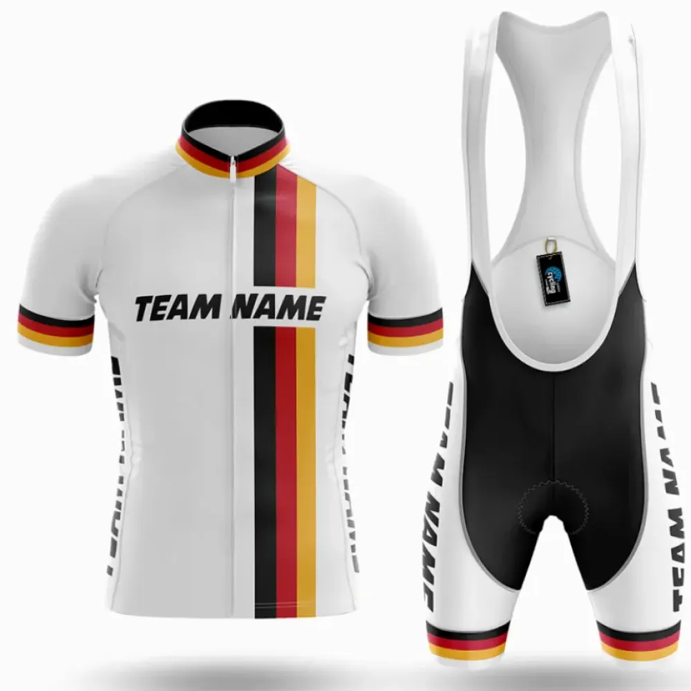Cycling Kit M23 Custom Team Name White/Black/Gold