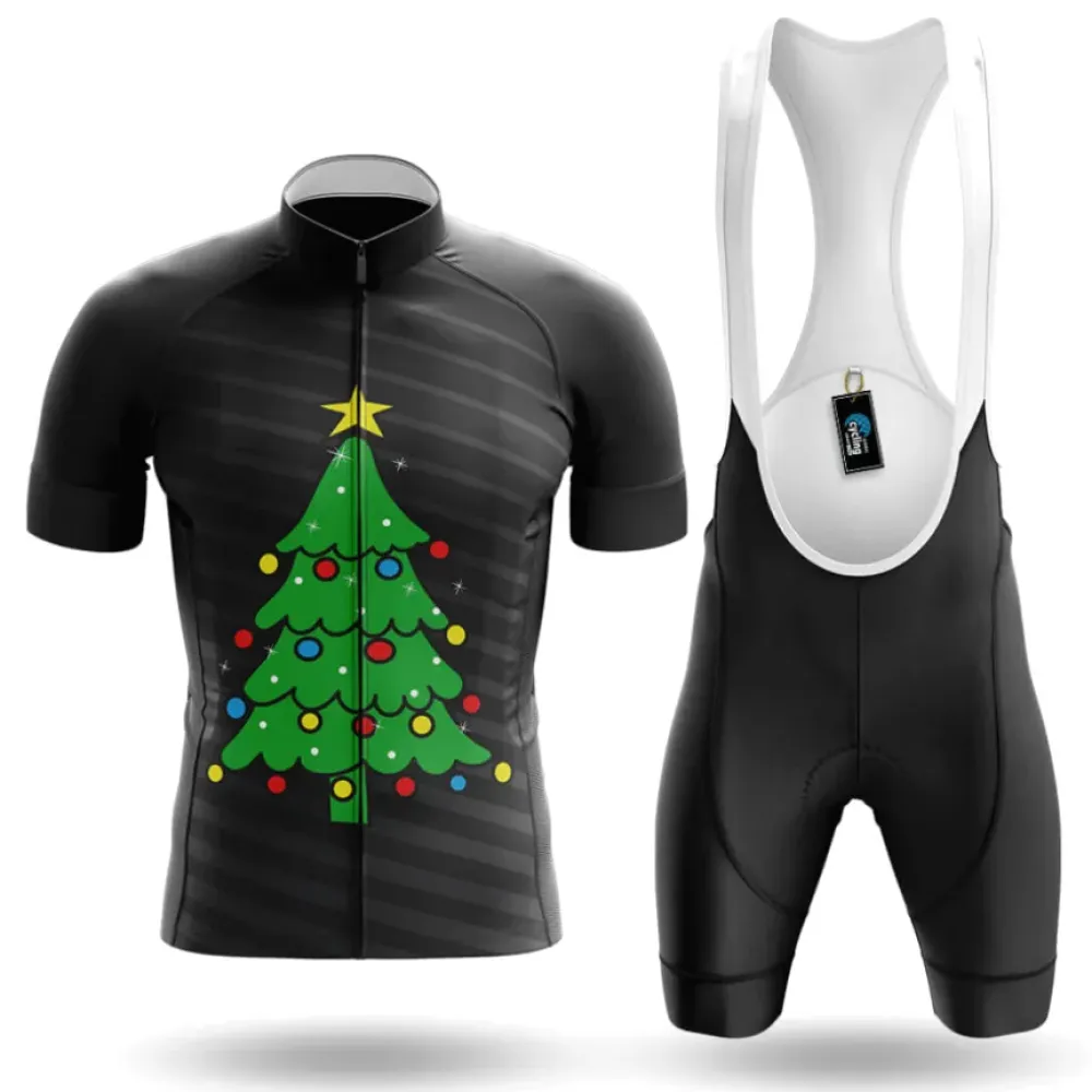 Cycling Kit Christmas Tree Black/White/Green