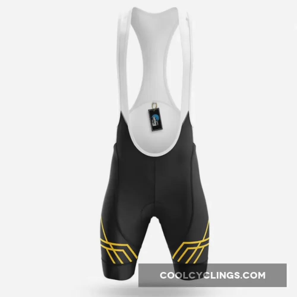 March Cycling Bibs Breathable Black/Yellow/White