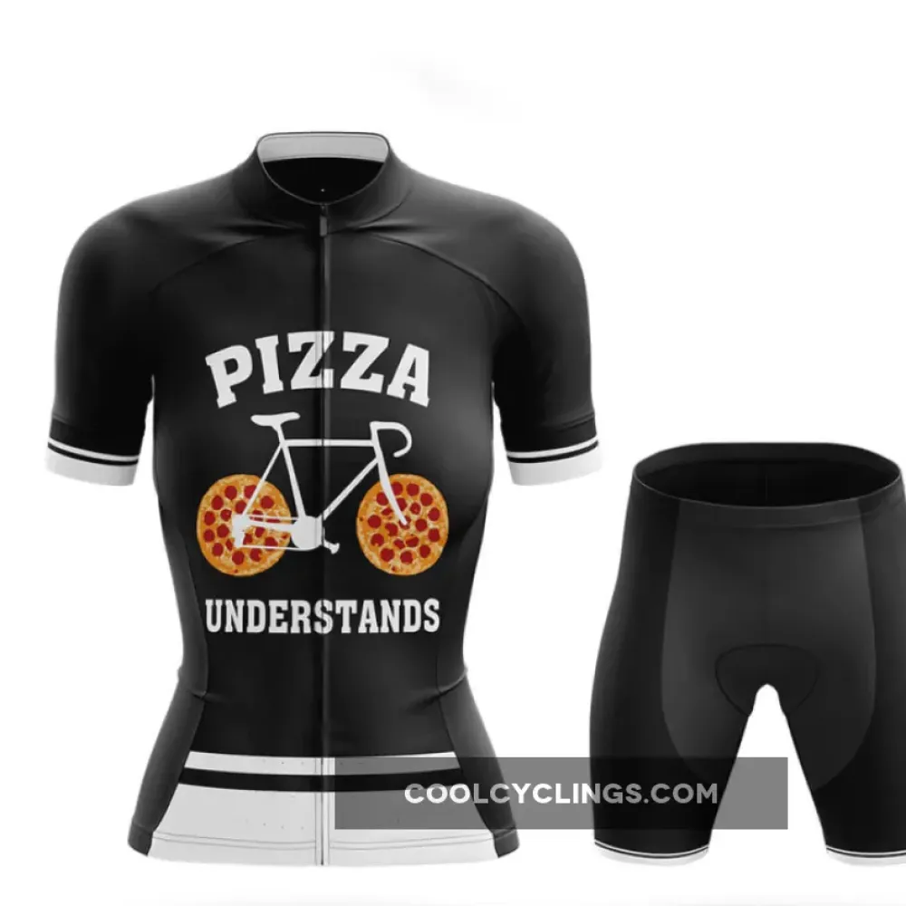 Pizza Understands Women's Cycling Kit Black/White/Grey