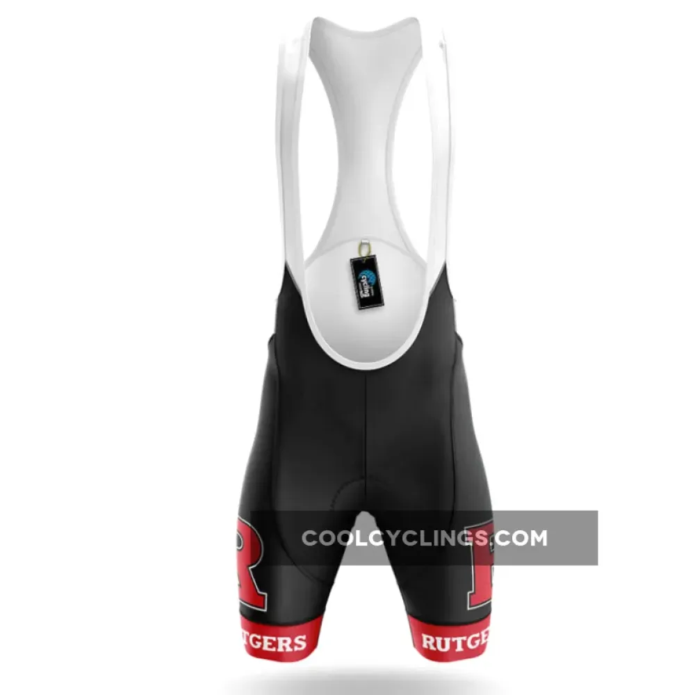 Rutgers University Cycling Bibs Ver.3 Comfortable Black/Red/White