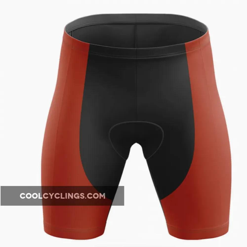 Cycling Shorts Comfortable Red/Black/Brown
