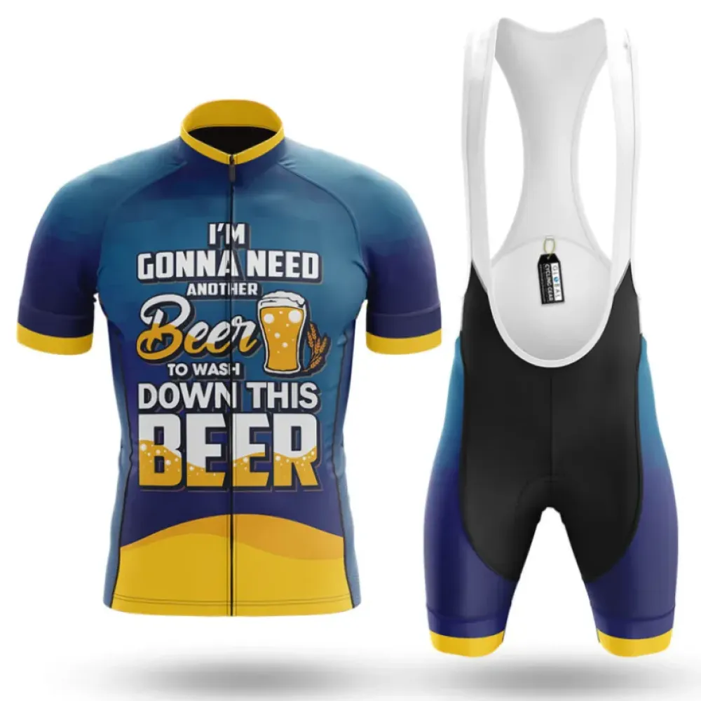 American Beer Cycling Kit Full Set Navy/Yellow/White