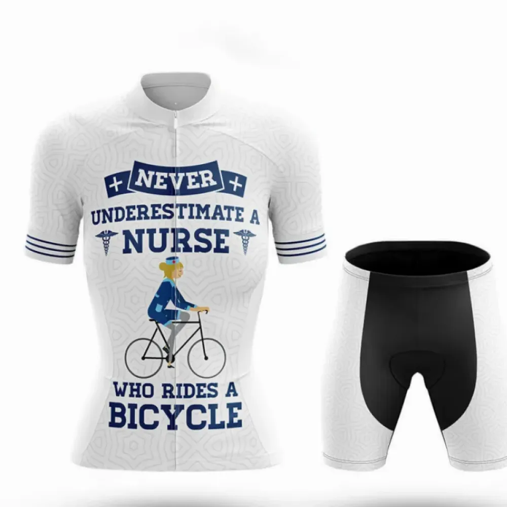 Cycling Nurse Nurse Rider White/Black/Grey