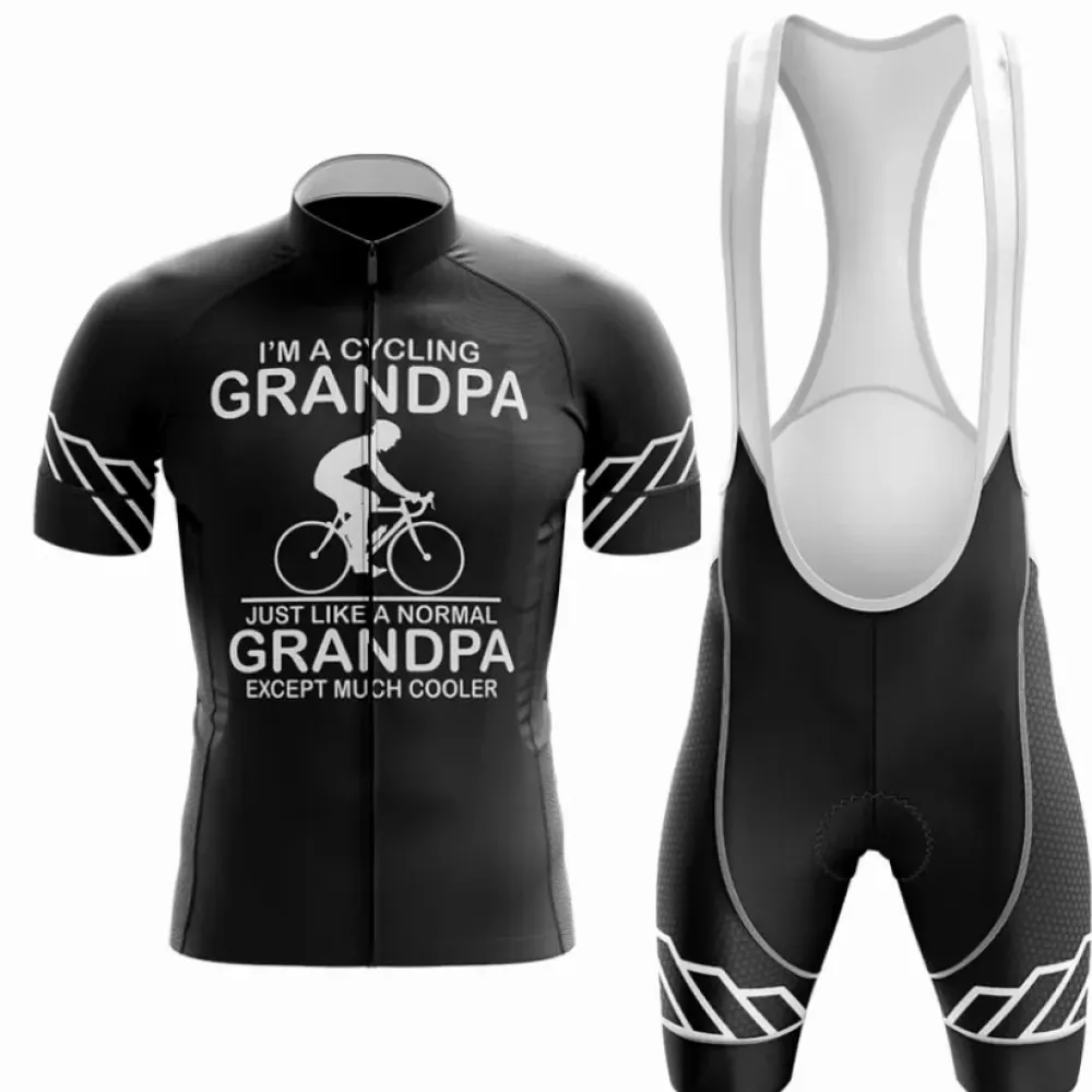 Grandpa Cycling Kit Full Set Ver.3 Cool Grandpa Black/White/Grey