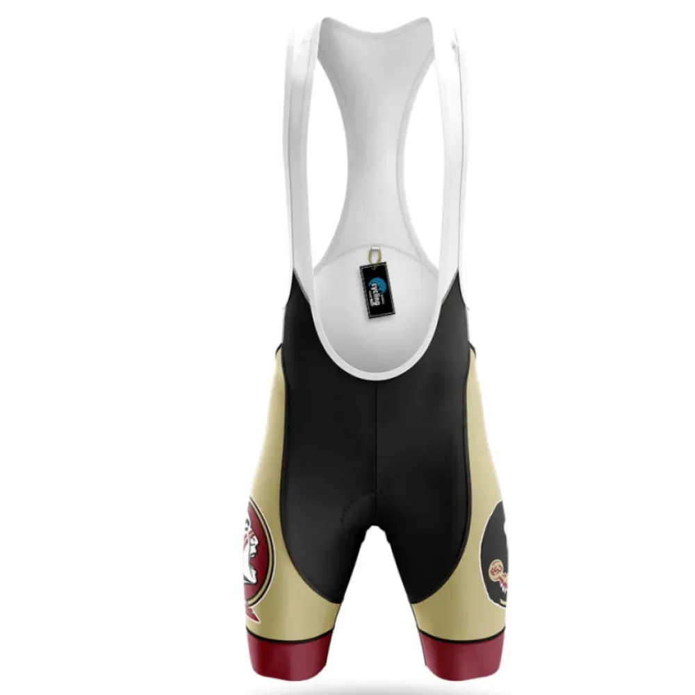 Florida State Seminoles Cycling Bibs Comfortable Gold/Black/Burgundy