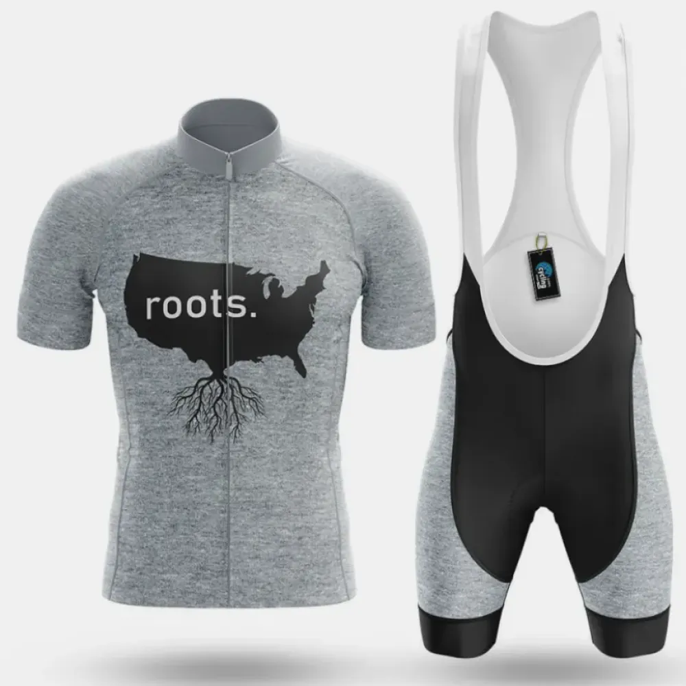 Cycling Kit USA Roots Gray/Black/White