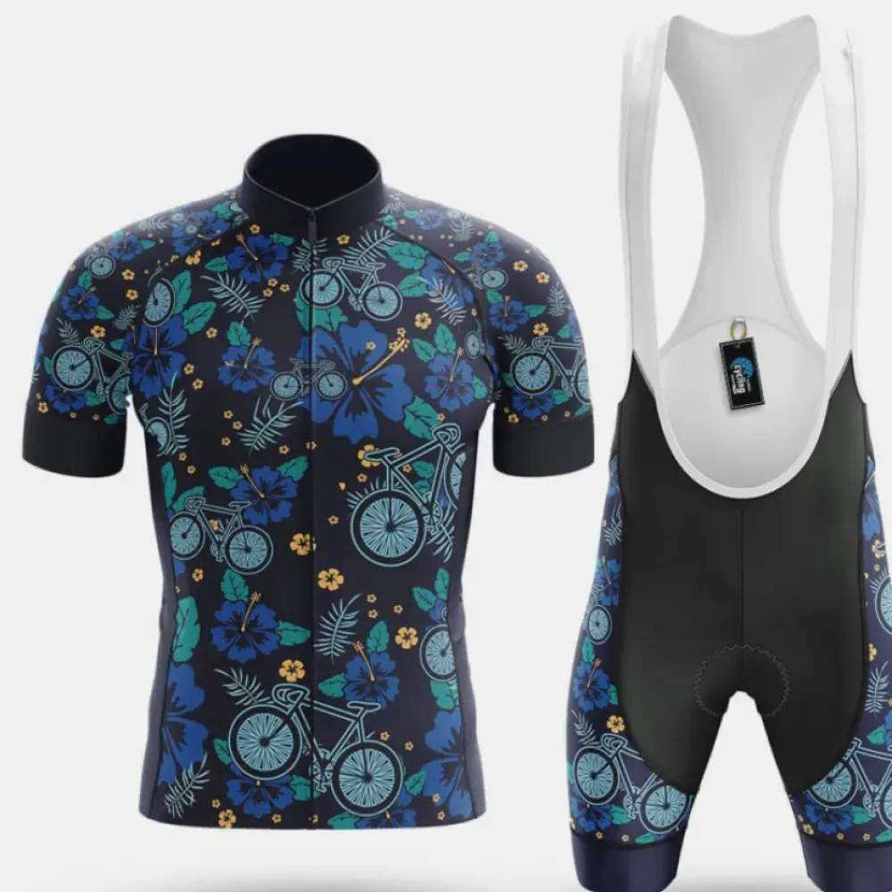 Cycling Kit Aloha V1 Floral/Blue/Green