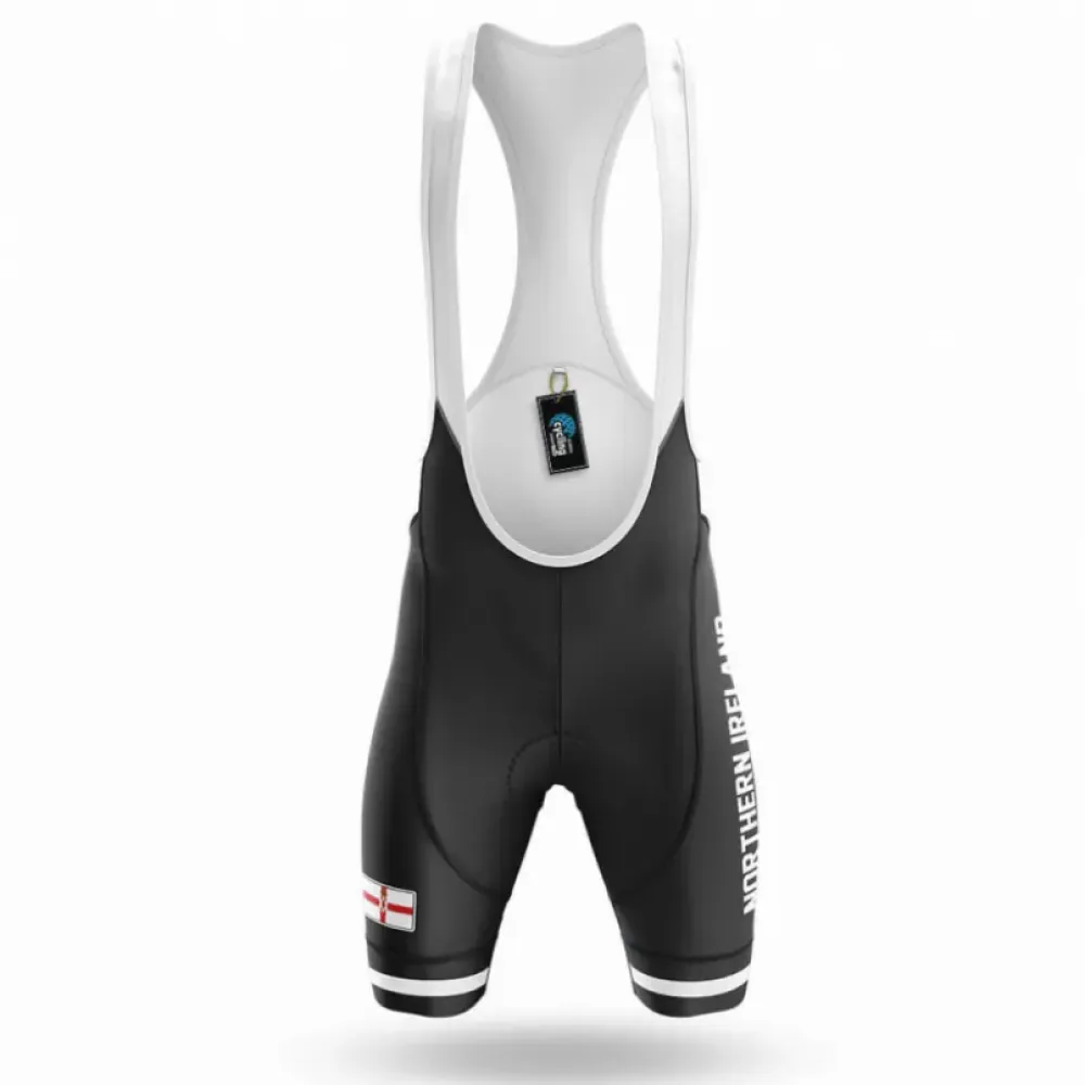 Northern Ireland S5 Breathable Black/White/Grey Cycling Bibs