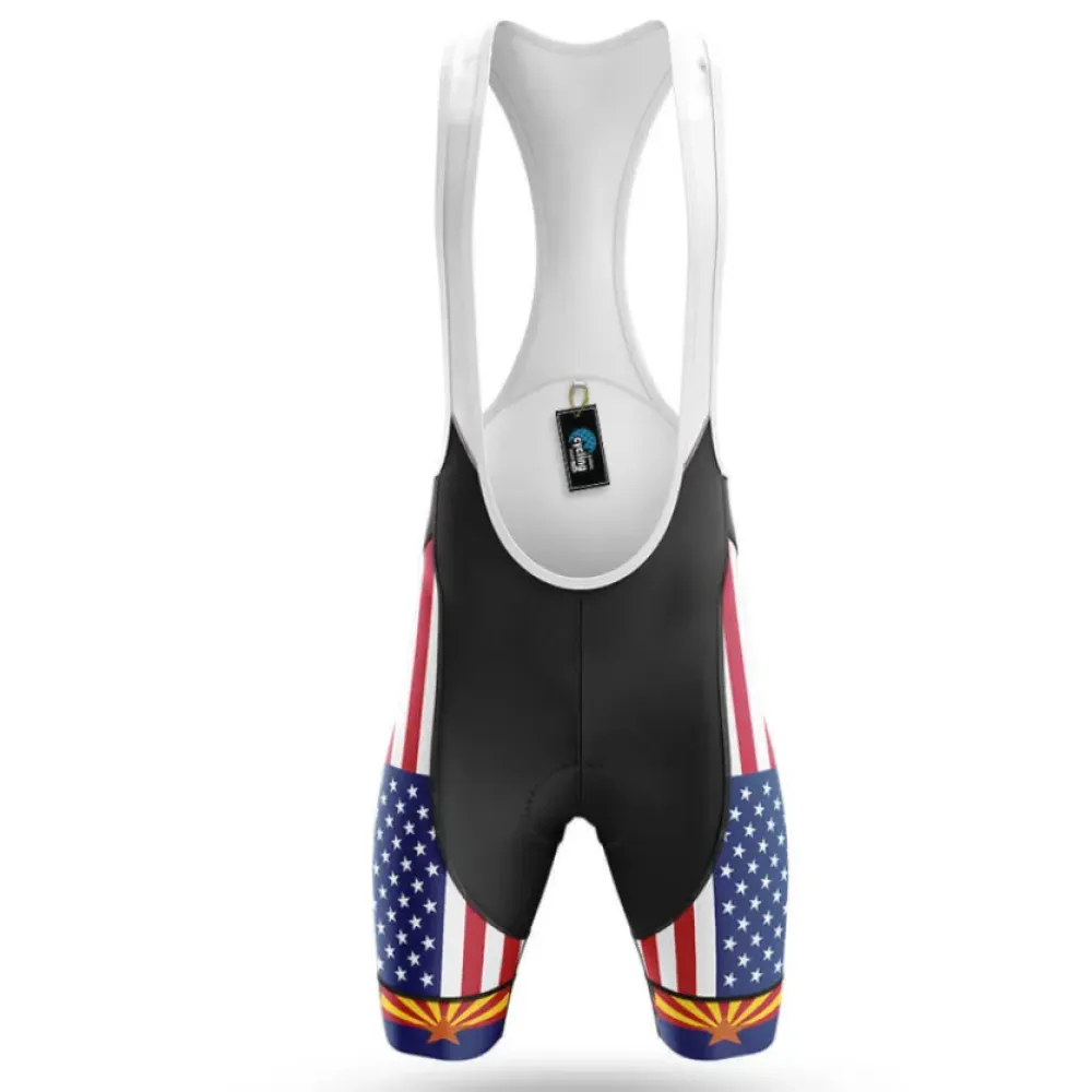 Cycling Bibs American Flag Black/Red/White