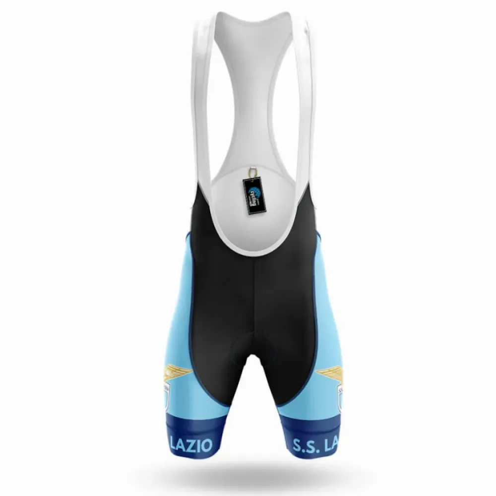 Lazio Cycling Bibs Breathable Light Blue/Black/White