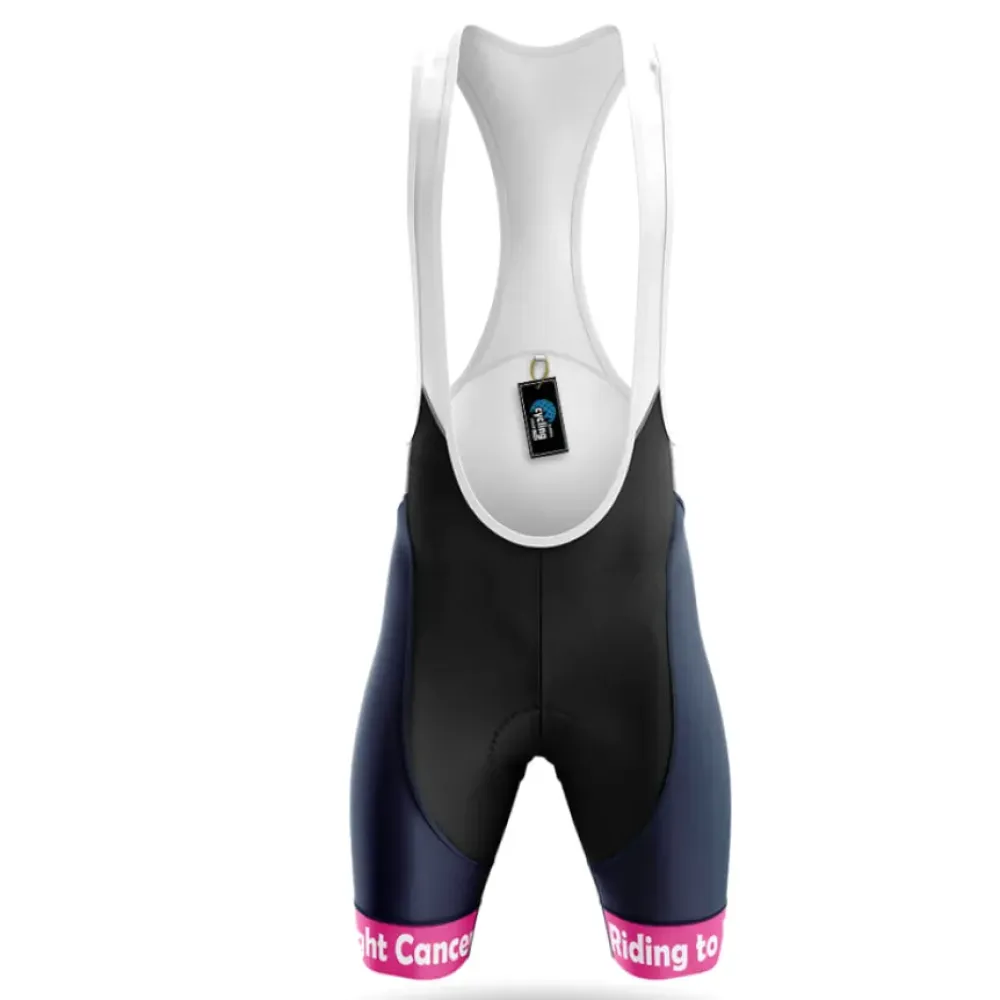 Cycling Bibs Fight Cancer Pink/White/Black