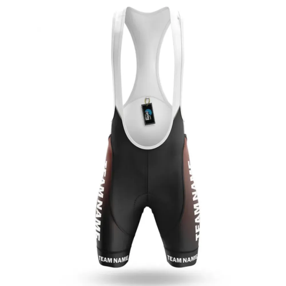 Cycling Bibs S3 Custom Team Name Black/White/Brown
