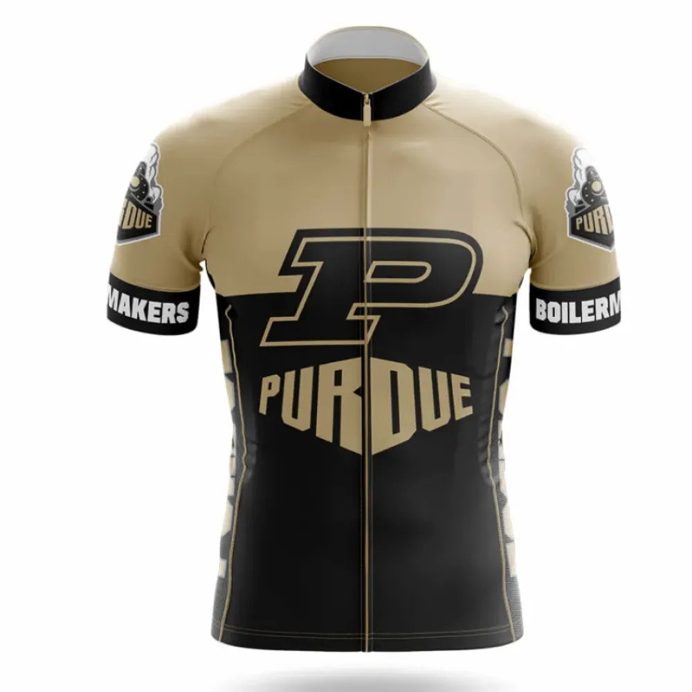 Purdue University Cycling Jersey Ver.2 Gold/Black/Grey