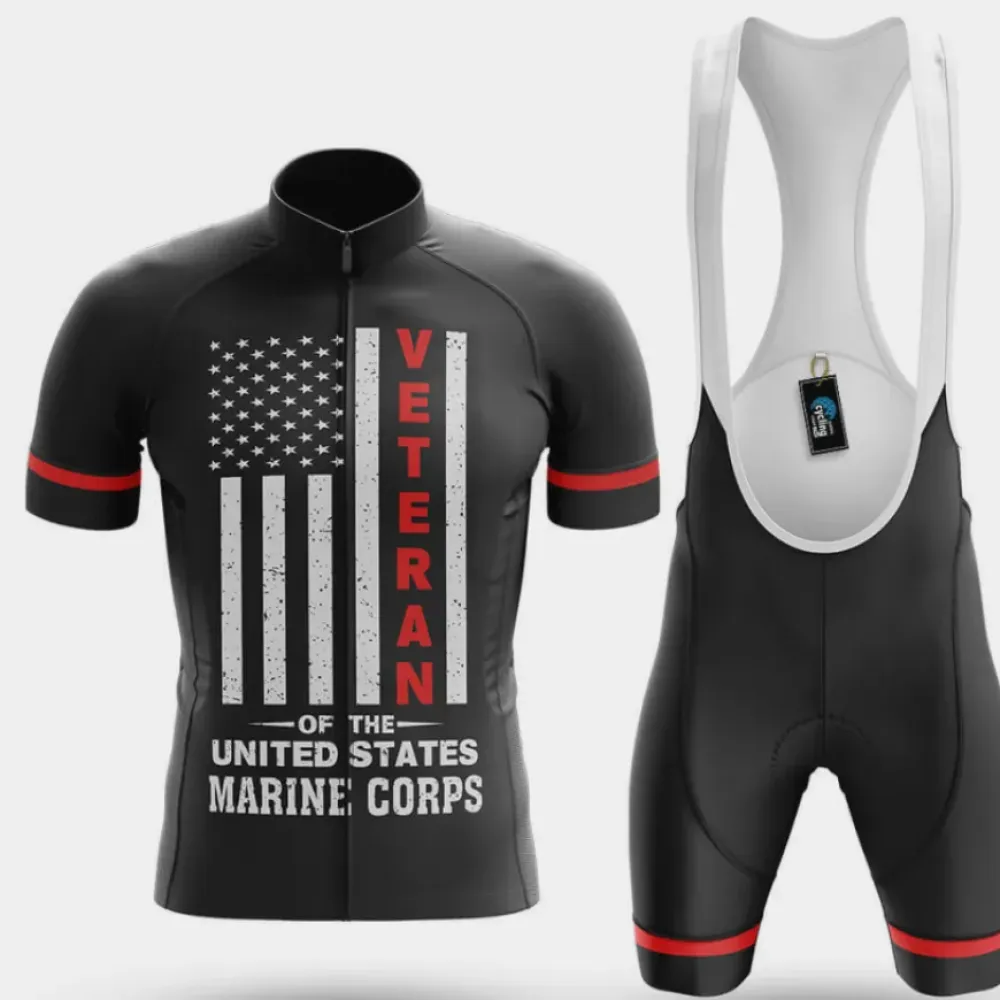 US MR Veteran Cycling Kit American Flag Black/Red/White