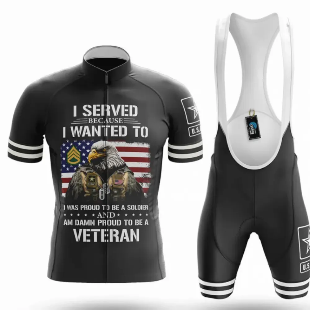 Veteran Cycling Kit Patriotic Black/White/Red
