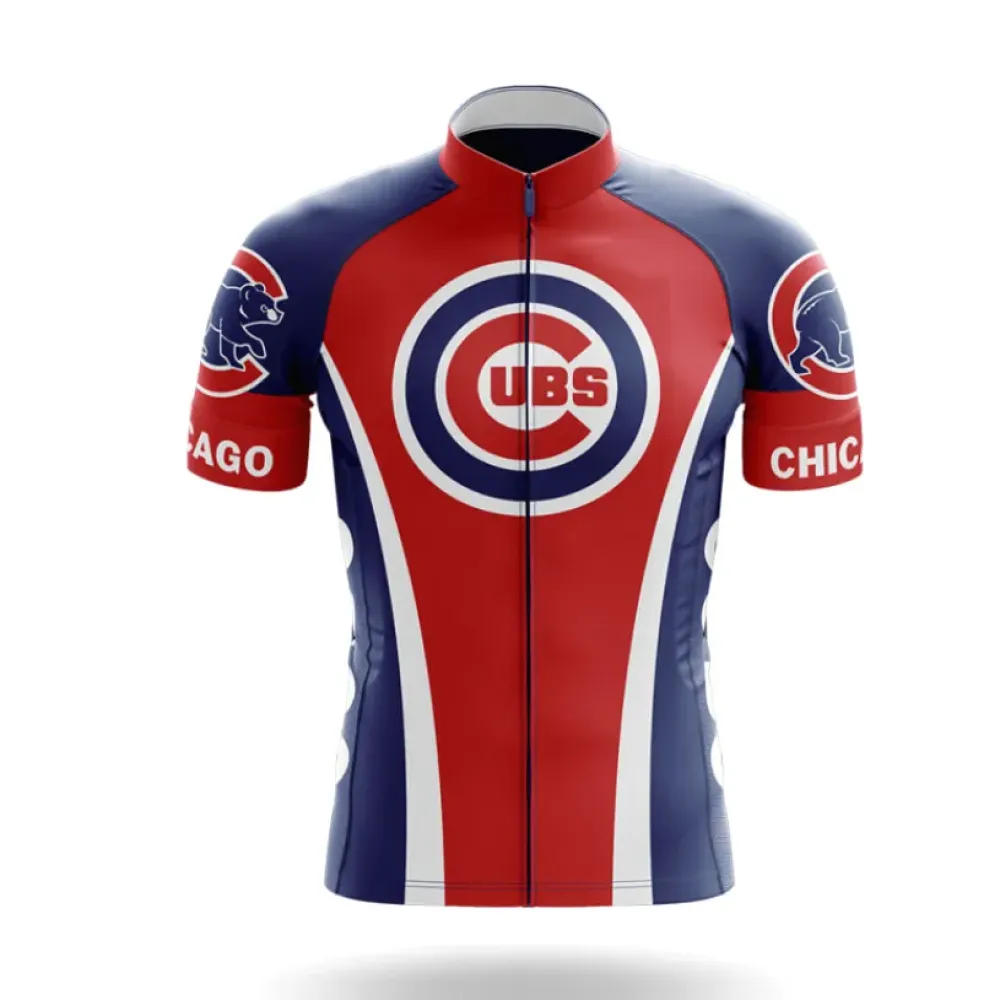 Chicago Cubs Cycling Jersey Little Bears Red/Blue/White