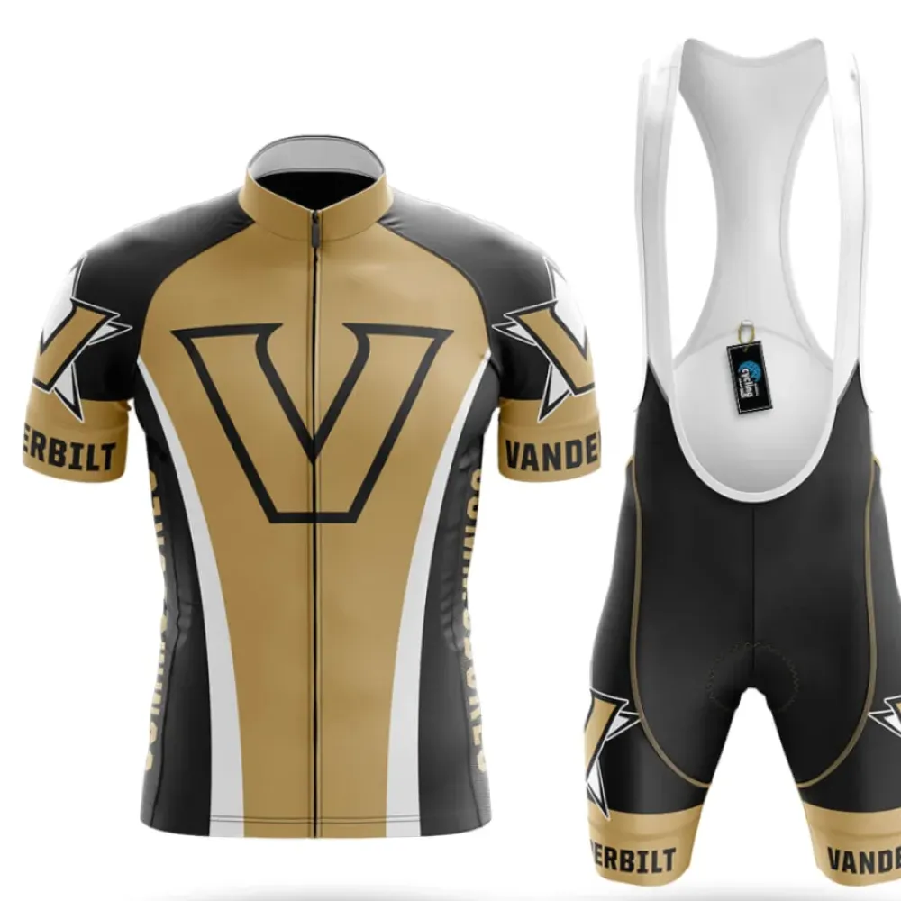 Vanderbilt University Cycling Kit Full Set Gold/Black/White