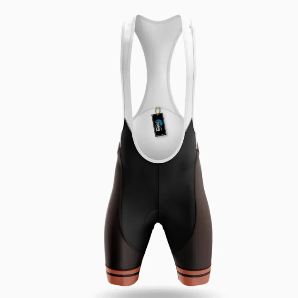 Cycling Bibs Breathable Black/White/Brown