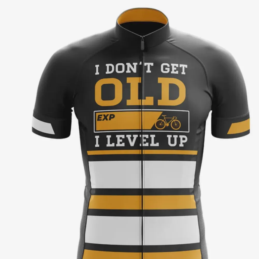 EXP Cycling Jersey Level Up Black/Gold/White