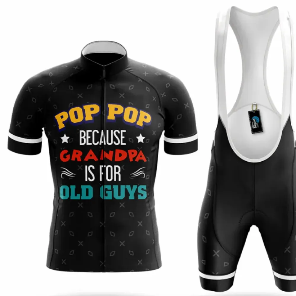 Pop Pop Cycling Kit Bold Design Black/White/Grey