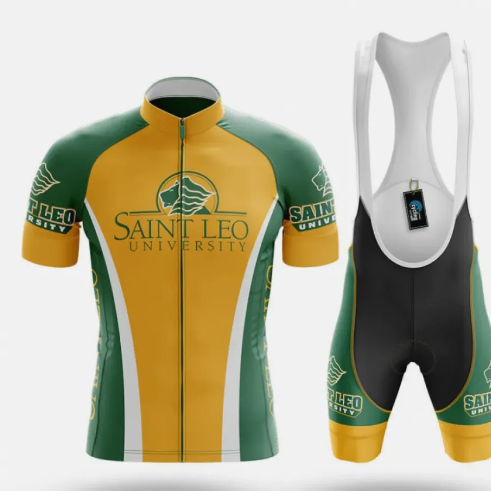 Saint Leo University Cycling Kit Full Set University Green/Yellow/White