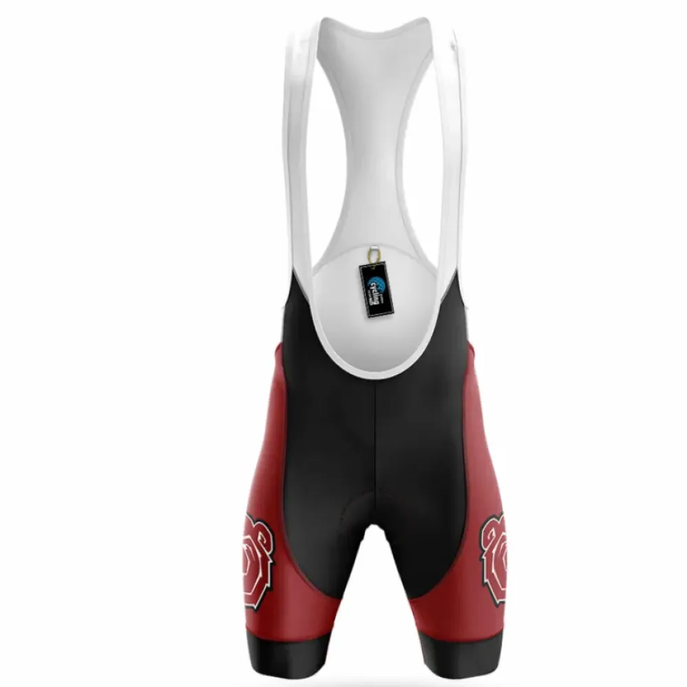 Missouri State University Cycling Bibs Comfortable Red/Black/White