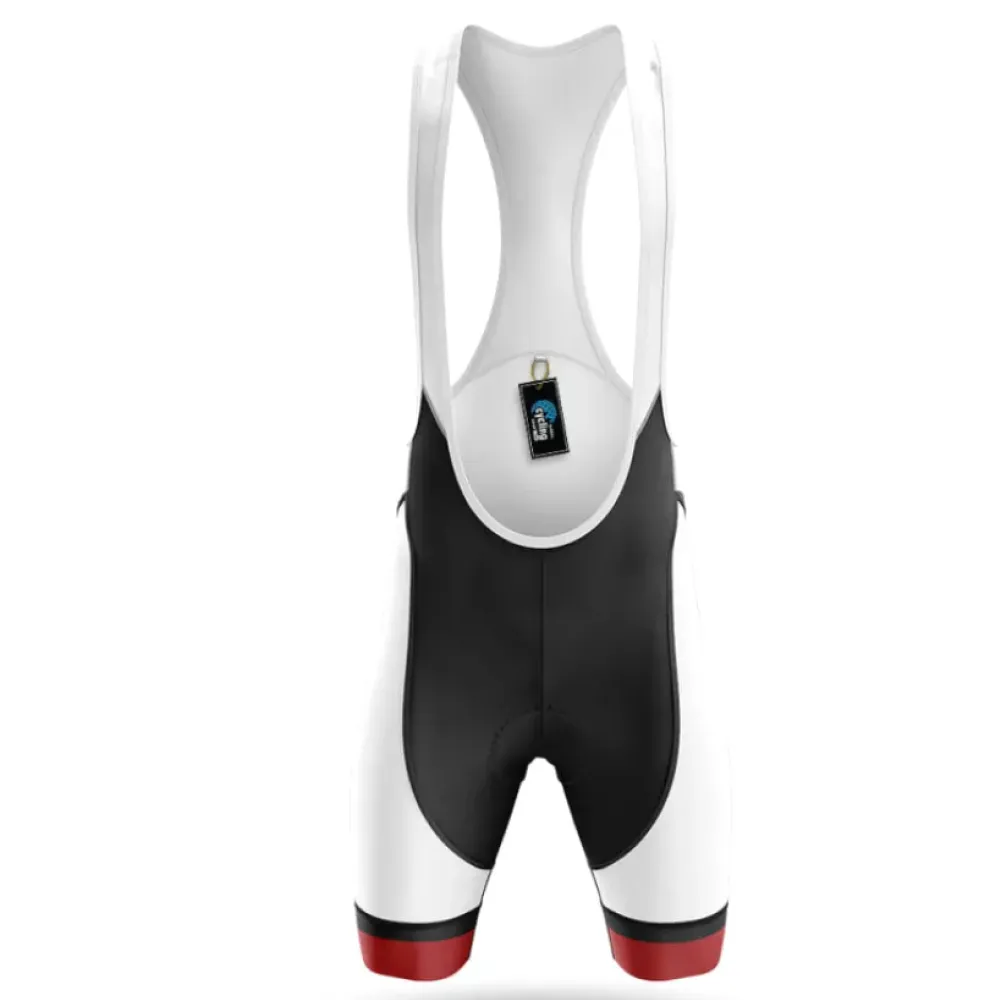 Cycling Bibs Pedal Power V5 White/Black/Red